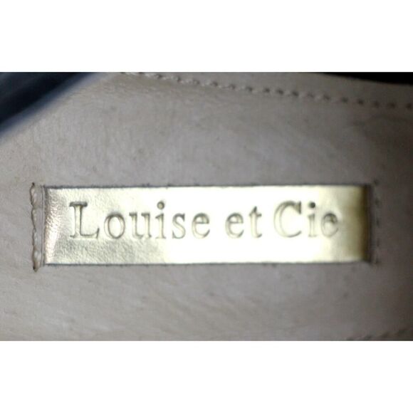 Louise et Cie PATENT BLACK GENUINE LEATHER LOW HEEL SLIP ON LOAFER SHOES Sz 7.5 - Picture 6 of 10